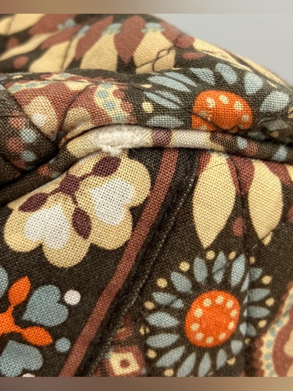 Vera Bradley Set Shoulder Bag Purse & Wallet Brown Floral Pattern - Picture 5 of 16